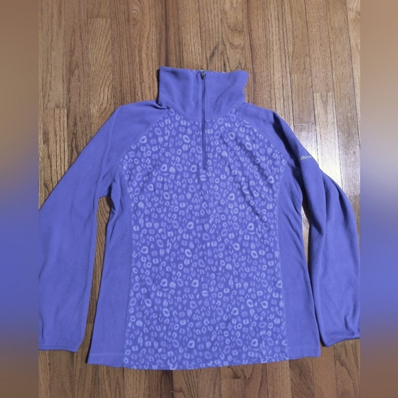 Columbia Glacial Fleece III half zip pullover, women's XL, purple/blue - Picture 2 of 12